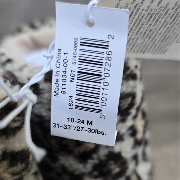 Old Navy cheeta print boots size 18 to 24 mos. NWT - Picture 4 of 4